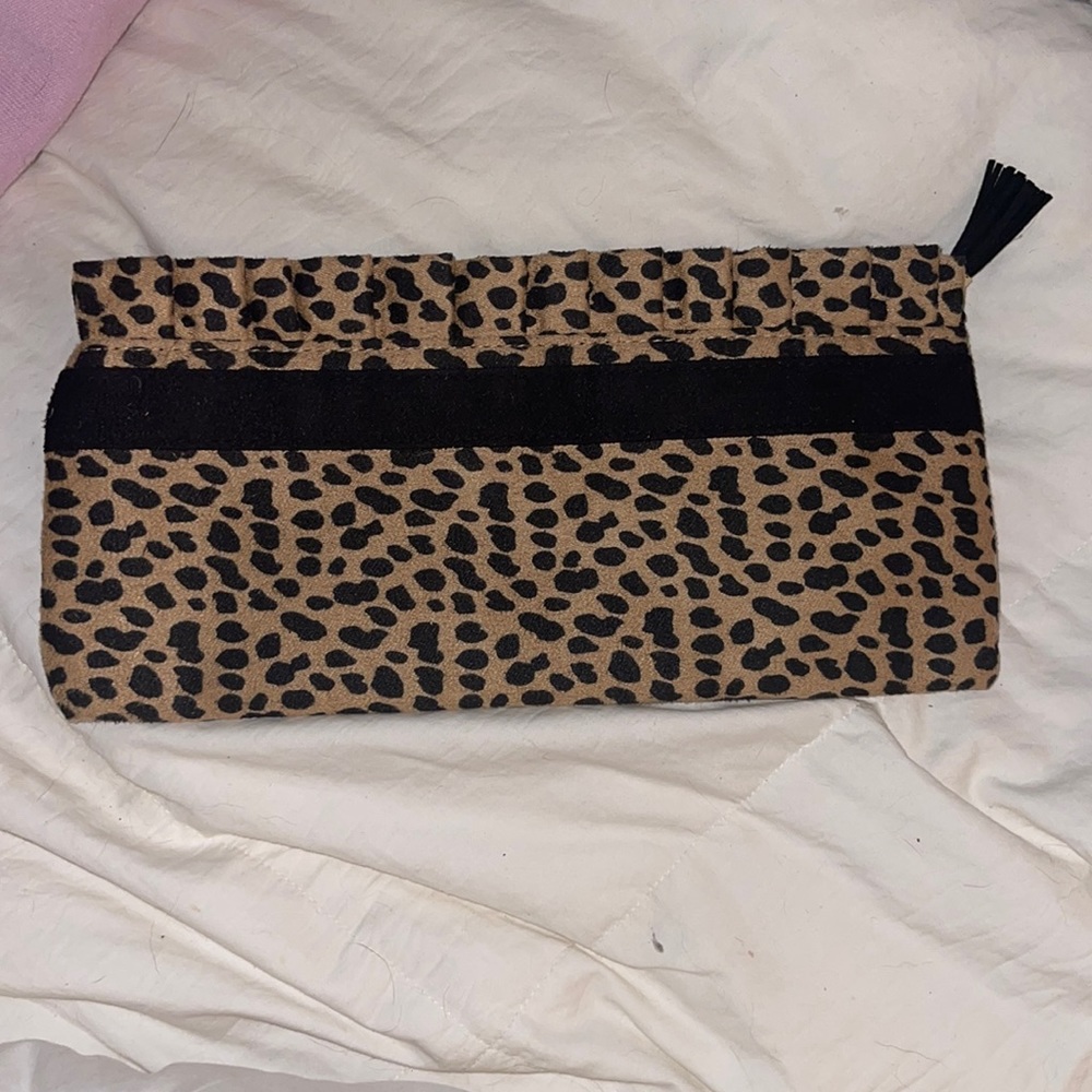 Animal print make up/pen & pencil holder